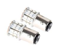 JECOMPRIS Lot De 2 Ampoules Led De Feu Arrière Rouges 1157 Bay15d Double Contact 12v Pour Clignotants, Feux De Recul Et Feux Stop, Économie D’énergie, - Voiture, Remplacement Direct