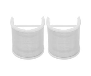 JECOMPRIS Lot de 2 Bonnettes Anti-vent en Métal de U pour Microphone Portable, Filtres Anti-pop Blancs, Protection Projections de Salive pour Enregistrement et Diffusion