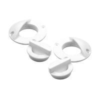 JECOMPRIS Lot de 2 Bouchons de Vidange Bateau en Plastique Blanc Résistants la Corrosion Marine Protection Anti-Retour pour Kayak et Canoë