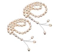 JECOMPRIS Lot de 2 Bracelets de Prière Islamiques en Acrylique Multicolore, 33 Perles, Compteur Arabe, Bracelet Religieux Portatif, Bijoux de Poignet Décoratifs pour Hommes et Femmes, Usage