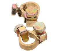 JECOMPRIS Lot de 2 Cosses de Bornes de Batterie en Cuivre, Connecteurs Positive et Négative pour Voiture, Bateau, Camping-Car et Suv, Fixation Sécurisée, Faible Résistance, Accessoires pour