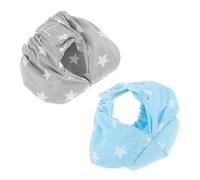 JECOMPRIS Lot de 2 Couches Lavables pour Petits Animaux L Motifs Étoiles Bleu et Gris Accessoires Lavables pour Écureuils, Cochons D’Inde et Lapins, Absorbantes et Réutilisables,