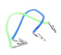 JECOMPRIS Lot de 2 Pinces à Foulard en Plastique et Métal Clip Porte-Serviette Flexible Taille Moyenne Couleurs Aléatoires pour Adultes et Personnes Âgées Accessoire Léger et