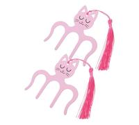 JECOMPRIS Lot de 2 Pinces à Partitions de Piano en Métal, Forme Chat Rose, Taille Moyenne, Porte-partitions pour Livres de Musique, Carnets et Magazines, Accessoires Piano Pratiques