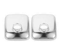 JECOMPRIS Lot de 2 Plateaux en Alliage D’Aluminium pour Hachoir à Viande Manuel et Électrique Accessoires pour Poussoir à Saucisses Plateau de Rechange Robuste et Facile à Nettoyer