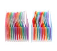 JECOMPRIS Lot de 2 Porte-Documents Accordéon A4 en Plastique Robuste, Grand Organiseur de Dossiers Extensible, Rangement Vertical pour Bureau, Dossier Accordéon Rose et Bleu