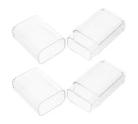 JECOMPRIS Lot de 2 Porte- Transparents Portables Anti-poussière en Solide, Étui Compact et Accessoires de Voyage, Organiseur Multifonction pour Salle de Bain et Déplacement