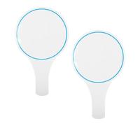 JECOMPRIS Lot de 2 Tableaux Effaçables à Sec Portatifs 15 X 25 Cm, Panneaux de Notation Bleu Rond, Tableau Blanc Lignes, Palettes de Vote pour Événements Sportifs et Scolaires