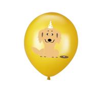 JECOMPRIS Lot de 20 Ballons de Fête en Latex Imprimés Animaux 30 CM 4 Motifs Chiens Décoration Anniversaire Animal sans Ruban