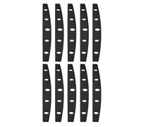 JECOMPRIS Lot de 20 Étuis pour Couteaux à Lame Courbe 30 CM en Plastique Solide, Protège-Lames de Coupe-Pizza Demi-Lune, Manchon de Protection Sécurisé Cuisine et Voyage