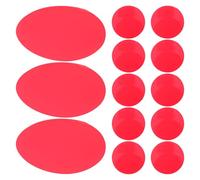 JECOMPRIS Lot de 20 Films Diffuseurs Autocollants Ronds 50 Mm en Gel Translucide Couleur Rouge Chaud pour Filtre de Lumière Ambiante, Correcteur Couleur pour Lampes Led, Éclairage