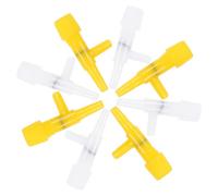 JECOMPRIS Lot de 20 Vannes de Régulation d'air pour Pompe à Air Aquarium, Contrôle Facile du Débit d'air, Plastique Blanc, Compatible Tube d'air 4mm