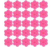 JECOMPRIS Lot de 200 Godets Porte-colle pour Extension de Cils en Plastique Rose, Pot de Colle pour Faux Cils Rainures Anti-dessèchement, Accessoires Beauté pour Salons et Maquillage