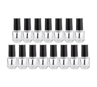 JECOMPRIS Lot de 25 Flacons Vides en Plastique 5ml pour Gel à Ongles, Rangement Professionnel ou Usage Personnel, Accessoires Indispensables pour Manucure et Beauté