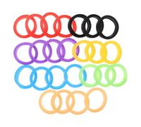 JECOMPRIS Lot de 25 Protections de Clés en Silicone Élastique 3 Cm, Étuis Colorés pour Identification Facile, Manchons Légers et Résistants Adaptés aux Clés de Bureau et Couleur Aléatoire