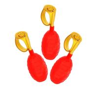 JECOMPRIS Lot de 3 Anneaux Arroseurs Rouges en Plastique Robuste, Jouets de Farces Aquatiques du 1er Avril pour Fêtes et Anniversaires, Accessoires Amusants pour Blagues et Jeux Entre Amis