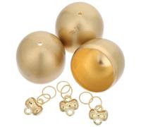 JECOMPRIS Lot de 3 Mini Cloches dorées, carillons Feng Shui pour Sonnette, Attrape-rêves et décorations de Sapin de Noël à Suspendre.