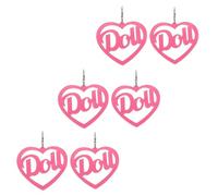 JECOMPRIS Lot de 3 Paires de Boucles D’oreilles Pendantes en Acrylique Forme de Cœur Xxl, Bijoux D’oreilles pour Femmes, Légères et Résistantes, pour Fêtes et Usage Quotidien