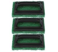 JECOMPRIS Lot de 3 Pinceaux pour Sérigraphie Verts Poignée, Brosses à Encre Résistantes à L’usure, Nettoyant pour Écran, Accessoires Pratiques pour Détachant Textile et Artisanat