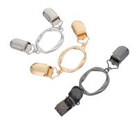 JECOMPRIS Lot de 3 Pinces à Pull Rétro en Alliage de Zinc Multicolores pour Châle, Cardigan et Robe - Clips de Col Vintage Élégants et Polyvalents pour Femme, Accessoires Mode Pratiques