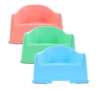 JECOMPRIS Lot de 3 Tabourets de Bain pour Garçon et Filles en Plastique Épais, Marchepied Antidérapant, Couleurs Rose Bleu Vert, Toilette et Autonomie des Tout-Petits