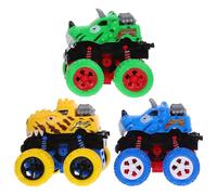 JECOMPRIS Lot de 3 Voitures Tout-Terrain à Inertie, Modèles de Simulation en Abs Léger Étanche, Taille Compacte, Jouets Éducatifs pour Garçon et Filles, pour Développer Style Aléatoire