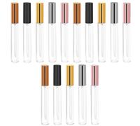 JECOMPRIS Lot de 30 Tubes de Gloss à Lèvres Vides 10 Ml Mini-conteneurs Rechargeables Multicolores Bouchons Anti-fuite, pour Maquillage et Voyage