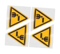 JECOMPRIS Lot De 4 Autocollants D'Avertissement Faites Attention À Votre Tête 3.94X3.94In Panneaux De Sécurité Pour Plafond Et Machine Prévention Des Accidents Industriels