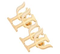 JECOMPRIS Lot de 4 Broches Psychologue en Alliage Doré, Épingles Élégantes et Polyvalentes de Lettres Grecques, pour Fête ou École