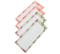 JECOMPRIS Lot de 4 Mini Blocs-notes Détachables de Planification Hebdomadaire, Format Portable 12x9 Cm, Papier Écologique sans Acide, Motifs Pastèque et Orange, pour Bureau, Listes de