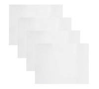 JECOMPRIS Lot de 4 Plaques Aluminium Blanches Brillantes pour Sublimation 40 X 30 Cm, Supports Photo en Métal pour Transfert Thermique, Panneaux Rectangulaires Solide Adaptés Signalétique