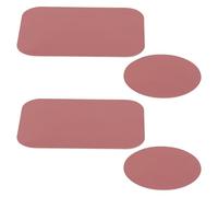 JECOMPRIS Lot de 4 Plaques Métalliques en Acier Inoxydable avec Coins Arrondis, Compactes et Protectrices, pour Téléphone Compatible Support Magnétique Voiture