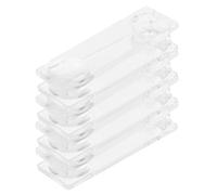 JECOMPRIS Lot de 4 Poignées Transparentes 8 Cm en Plastique pour Cordons de Stores et Rideaux Accessoires Universels pour Stores Vénitiens et Enrouleurs à Suspendre Pratique