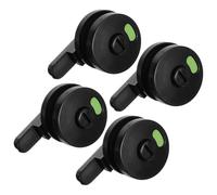 JECOMPRIS Lot de 4 Verrous Indicateurs de Porte Wc en Nylon pour Toilettes Publiques Serrure de Porte de Séparation Panneau « Occupé » Visible Verrou Commercial sans Clé pour Sanitaires