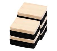 JECOMPRIS Lot de 5 Effaceurs pour Tableau Noir et Blanc, Petit Format en Bois Feutre, Effaceurs sans Poussière pour École, Bureau et Usage Pédagogique, Nettoyants Polyvalents et Portables