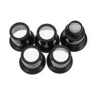 JECOMPRIS Lot de 5 Loupes D'horloger Œil-Clip 3X 5X 10x 15x 20x en Plastique et Verre pour Réparation Montre, Outil de Précision Portable, Bijoutier, Horloger et Collectionneurs