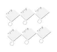 JECOMPRIS Lot De 6 Porte-Clés en Bois À Transfert Thermique pour Diplômés Cadre Photo Félicitations Décorations De Remise De Diplôme Cadre en Bois Vierges De Sublimation Décorations