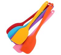 JECOMPRIS Lot de 6 Spatules en Silicone Résistantes à la Chaleur sans Joint Colorées Spatules Flexibles Antiadhésives pour Pâtisserie Racloir et Lisseur à Gâteau Ustensiles Polyvalents