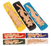 JECOMPRIS Lot de 7 Bâtonnets D'encre de Chine Traditionnels Faits Main, Couleurs Vives pour Calligraphie et Peinture, Bloc D'encre Chinois Pratique pour Dessin Créatif et Apprentissage