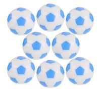 JECOMPRIS Lot de 8 Balles de Foot de Bureau 32mm Bleu Ciel et Blanc, Accessoires de Remplacement pour Mini Foot, Boules de Jeu de Football de Table, pour Jeux D’Arcade et Loisirs Familiaux