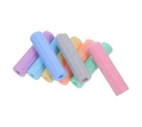 JECOMPRIS Lot de 8 Embouts de Crayon en Silicone Multicolores, Capuchons Sensoriels à Bosses, Accessoires pour Étudiants, Adaptés aux Crayons et Stylos, Outil Apaisant pour Concentration