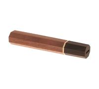 JECOMPRIS Manche Octogonal en Bois de Palissandre Brun 13x6x100 Mm pour Couteaux de Chef Japonerie Santoku, Nakiri et Gyuto - Poignée de Rechange la Cuisine Collier Métallique Décoratif,