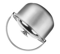 JECOMPRIS Marmite Ménagère Inox 18 Cm avec Couvercle et Poignées, Casserole Polyvalente pour Soupe et Ragoût, Ustensile Cuisine Résistant Haute Température, Usage Familial et Restauration