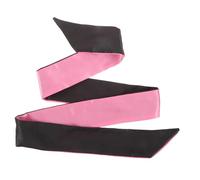 JECOMPRIS Masque de Sommeil Décoratif Satin Doux Cache Œil Confortable pour Sommeil Réparateur pour Voyages Siestes des Yeux Noir Rose