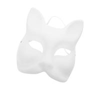 JECOMPRIS Masque Papier à Personnaliser et Confortable Masque DIY pour Halloween Fête et Carnaval Accessoire de Cosplay et Mascarade Adaptée Plupart des Visages