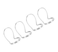 JECOMPRIS Médiators pour Banjo et Guitare en Métal Creux Argenté, Lot de 4 Onglets pour Pouce et Index, Confort pour Jeu Prolongé, pour Studio et Scène