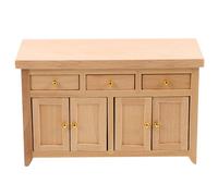 JECOMPRIS Meubles de Maison de poupée : Mini-Armoire à tiroirs en Bois avec Meubles Miniatures à l'échelle 1/12 - Stimuler l'imagination et Les compétences Pratiques