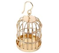 JECOMPRIS Mini Cage à Oiseaux Décorative en Alliage, Pendentif Miniature pour Maison de Poupée, Accessoire pour Micro-Jardin et Décor de Maison de Poupée, Finition Soignée, Ambiance