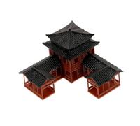JECOMPRIS Mini Chinois Décoration Miniature pour Aquarium Zen Accessoire de Bonsai Ornement de Paysage pour Maison de Étagère Intégration Architecture Ancienne Courante