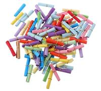 JECOMPRIS Mini Rouleaux de Papier Décoratif Colorés 100 Pièces pour Remplisseur de Bouteilles à Souhaits, Papier à Écrire Vierge, pour Loisirs Créatifs et Décorations Festives